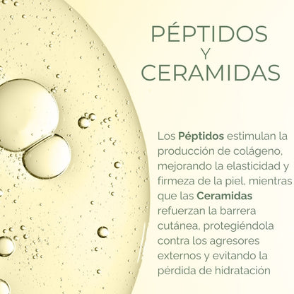 CSHOT CREAM - Crema Hidratante Facial con Complejo de Péptidos y Ceramidas, Vitamina C, E, Ácido Hialurónico, Niacinamida y Aloe Vera 50ml