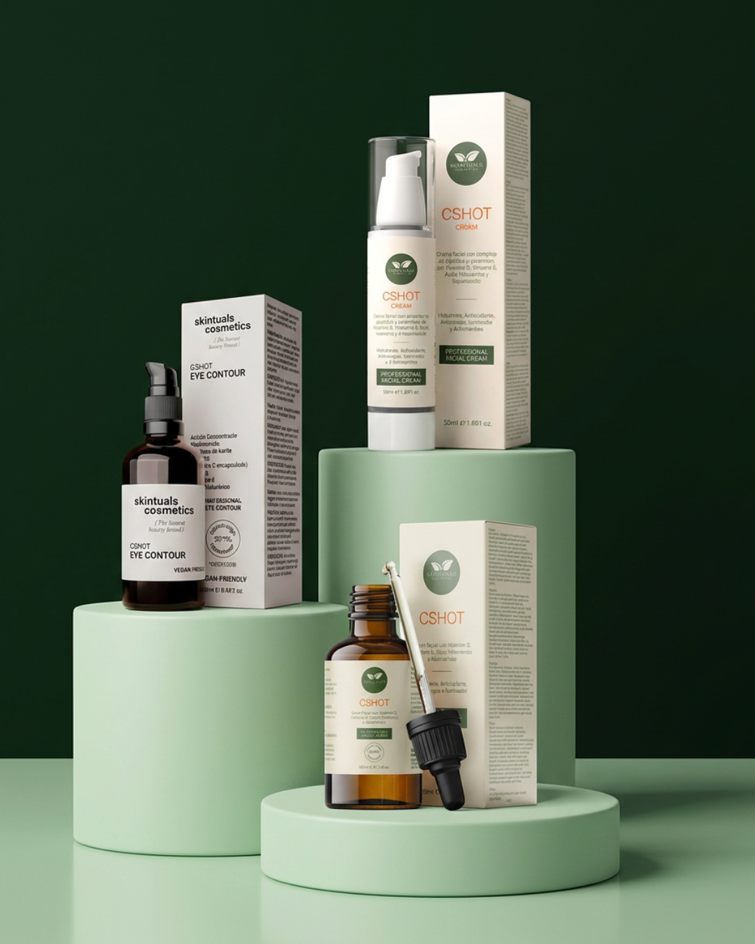 Rutina Completa CShot · Sérum + Contorno + Crema (-5%dto)